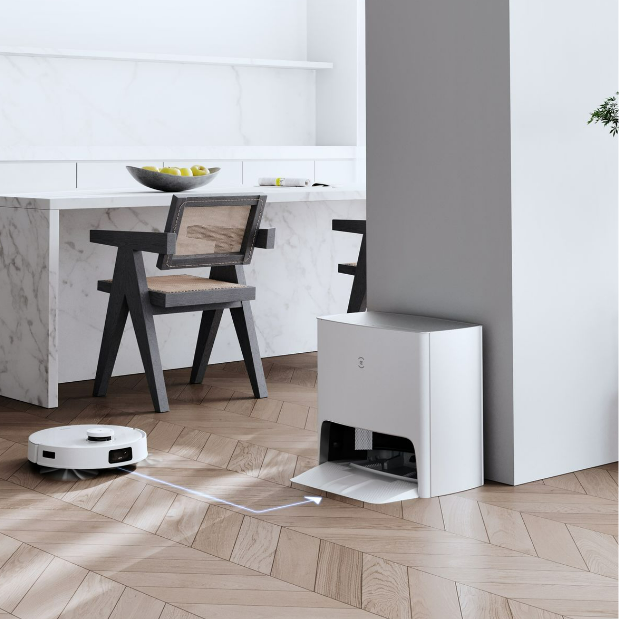 Ecovacs DEEBOT T10 TURBO Robot Vacuum Cleaner - 3000Pa, 260min Runtime, AI