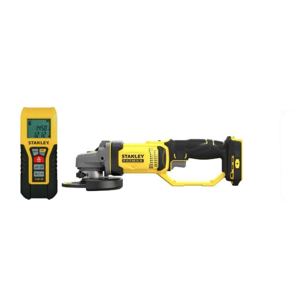 Stanley 18V Cordless Angle Grinder (battery excluded) and Laser Measurer