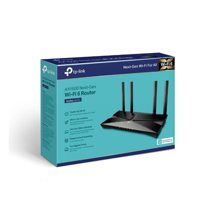 TP-Link Archer AX1500 Dual Band Gigabit Router - New WIFI 6 Technology