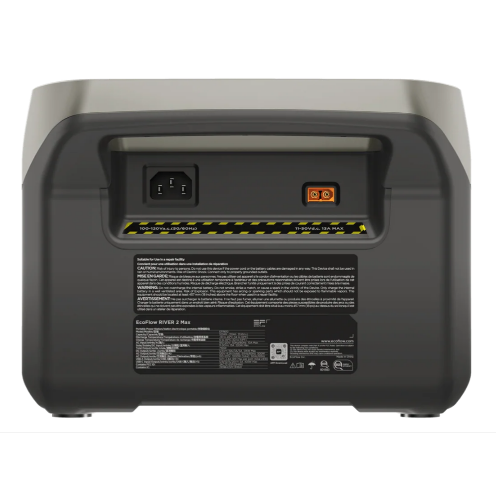 EcoFlow RIVER 2 Max 512Wh Portable Power Station - SA Plug Points