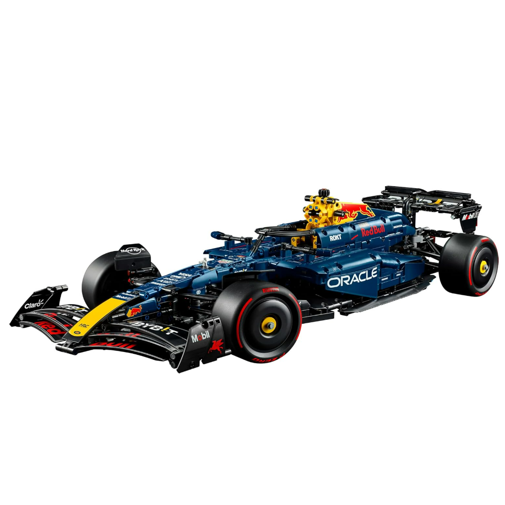 LEGO Technic Oracle Red Bull Racing RB20 F1 Car Model Kit - Collectible Formula 1 Building Set with 1:8 Scale V6 Engine, Gear Box, Steering & DRS - Gift Idea for Adult & Teenage Racing Fans - 42206
