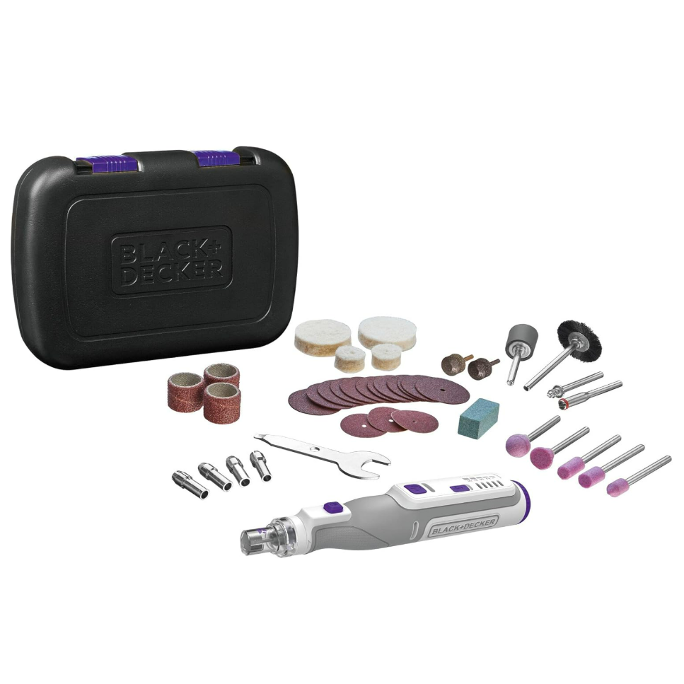 BLACK+DECKER 7.2V Cordless Pet Rotary Tool Set with 35 Accessories (Model: BCRT8IPETK-XJ