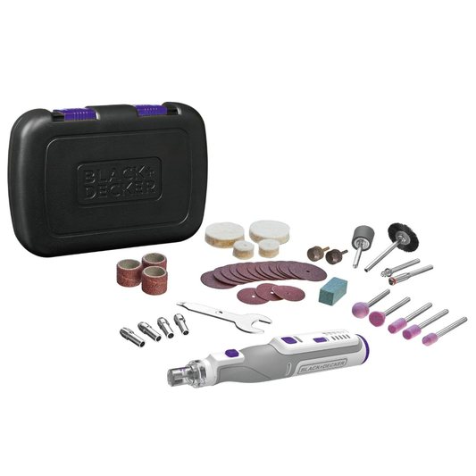 BLACK+DECKER 7.2V Cordless Pet Rotary Tool Set with 35 Accessories (Model: BCRT8IPETK-XJ