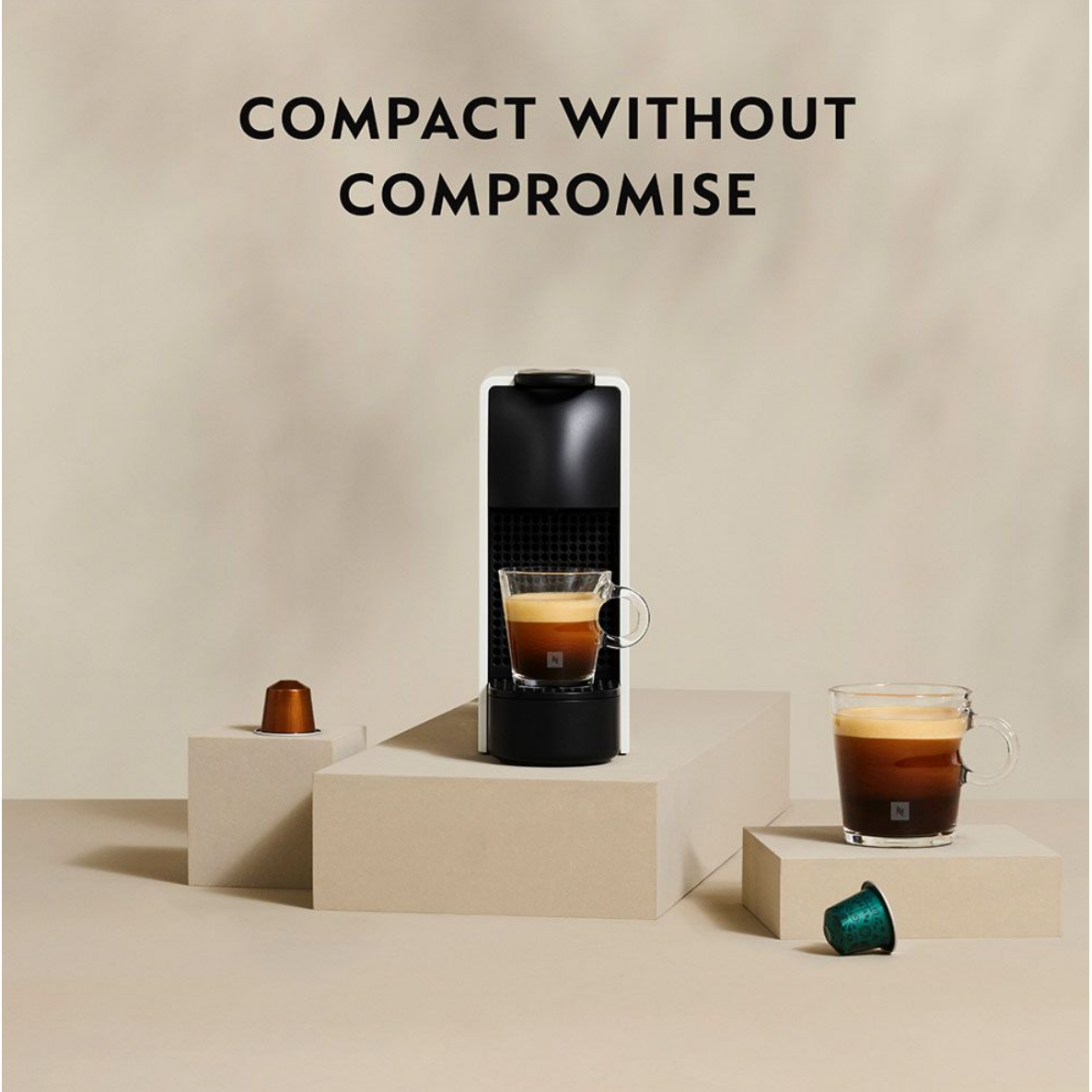 Nespresso Essenza Mini C30 Coffee Machine - Pure White