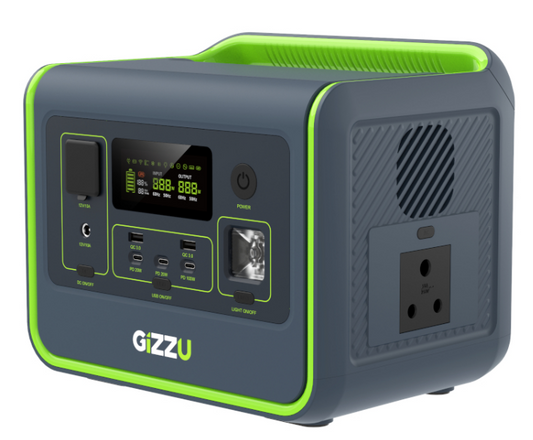 Gizzu Hero Core 512wh/800w Ups Fast Charge Lifepo4 Portable Power Station