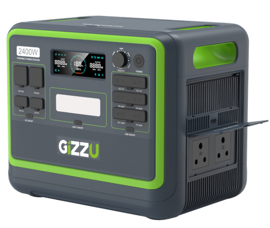 Gizzu Hero Pro 2048wh/2400w Ups Fast Charge Lifepo4 Portable Power Station