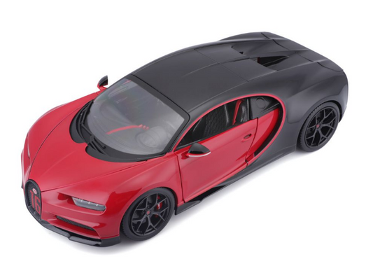 Bburago 1/18 Bugatti Chiron Sport - Red/Black (25cm Long)