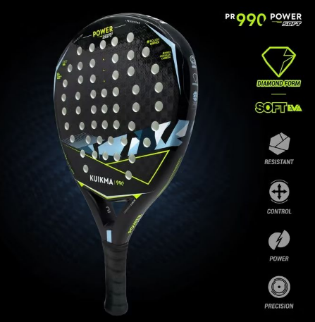 Decathlon Kuikma Padel Racket PR 990 Power Soft Blue