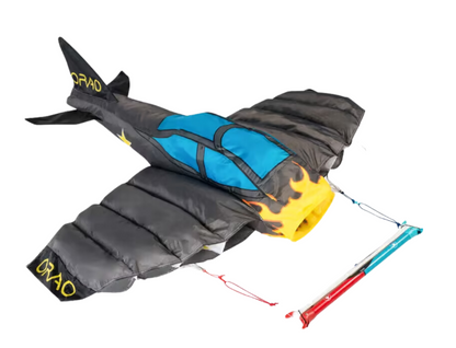 Decathlon Orao 3D Plane 180 Kids' Stunt Kite - Adventure Colours