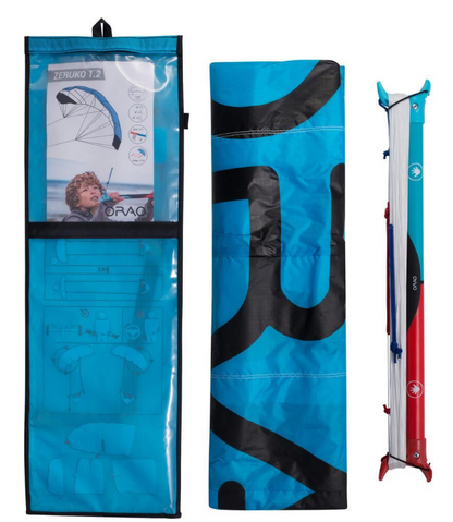 Decathlon Orao Traction Kite 1.2 M2 + Bar - Blue