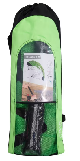 Decathlon Orao Taction Kite 1.9 m2 + Bar - Neon Green Kite