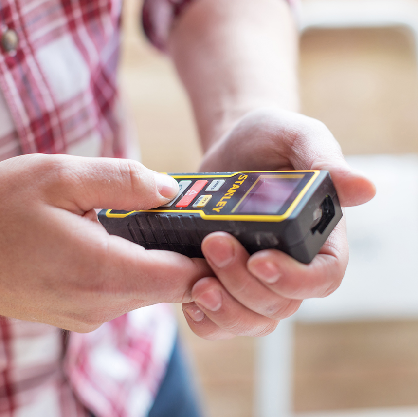 Stanley 18V Cordless Angle Grinder (battery excluded) and Laser Measurer