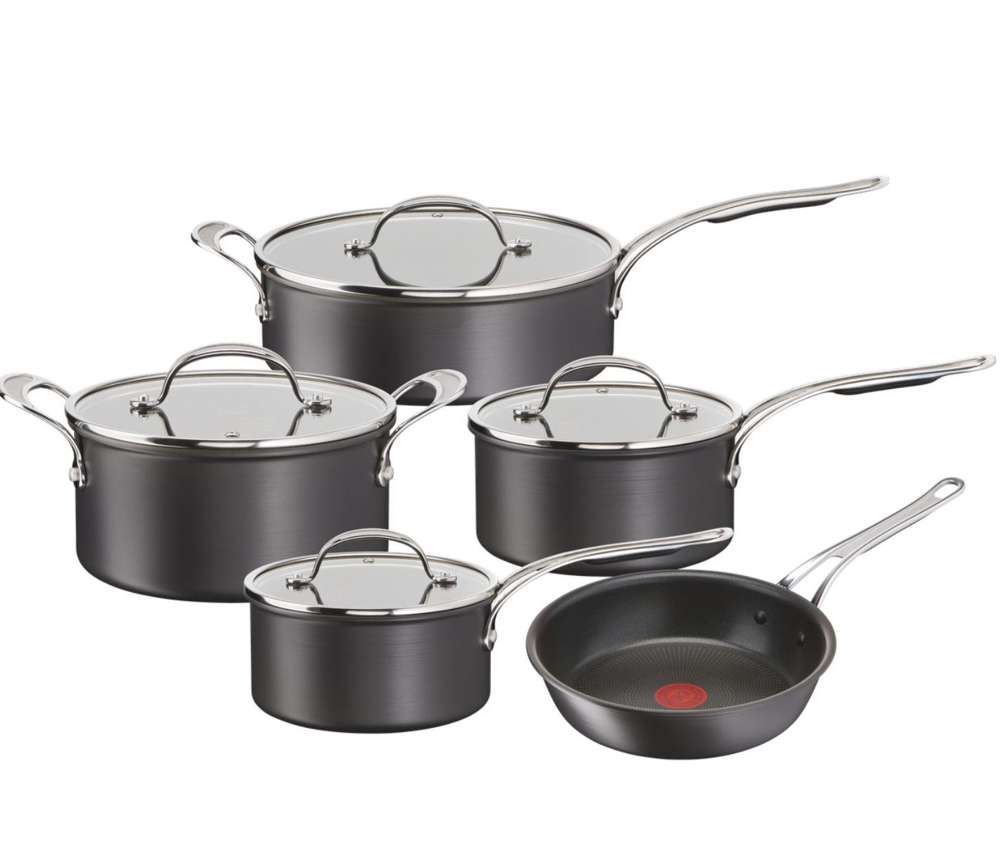 Jamie Oliver by Tefal Cooks Classic Hard Anodised 9 piece set