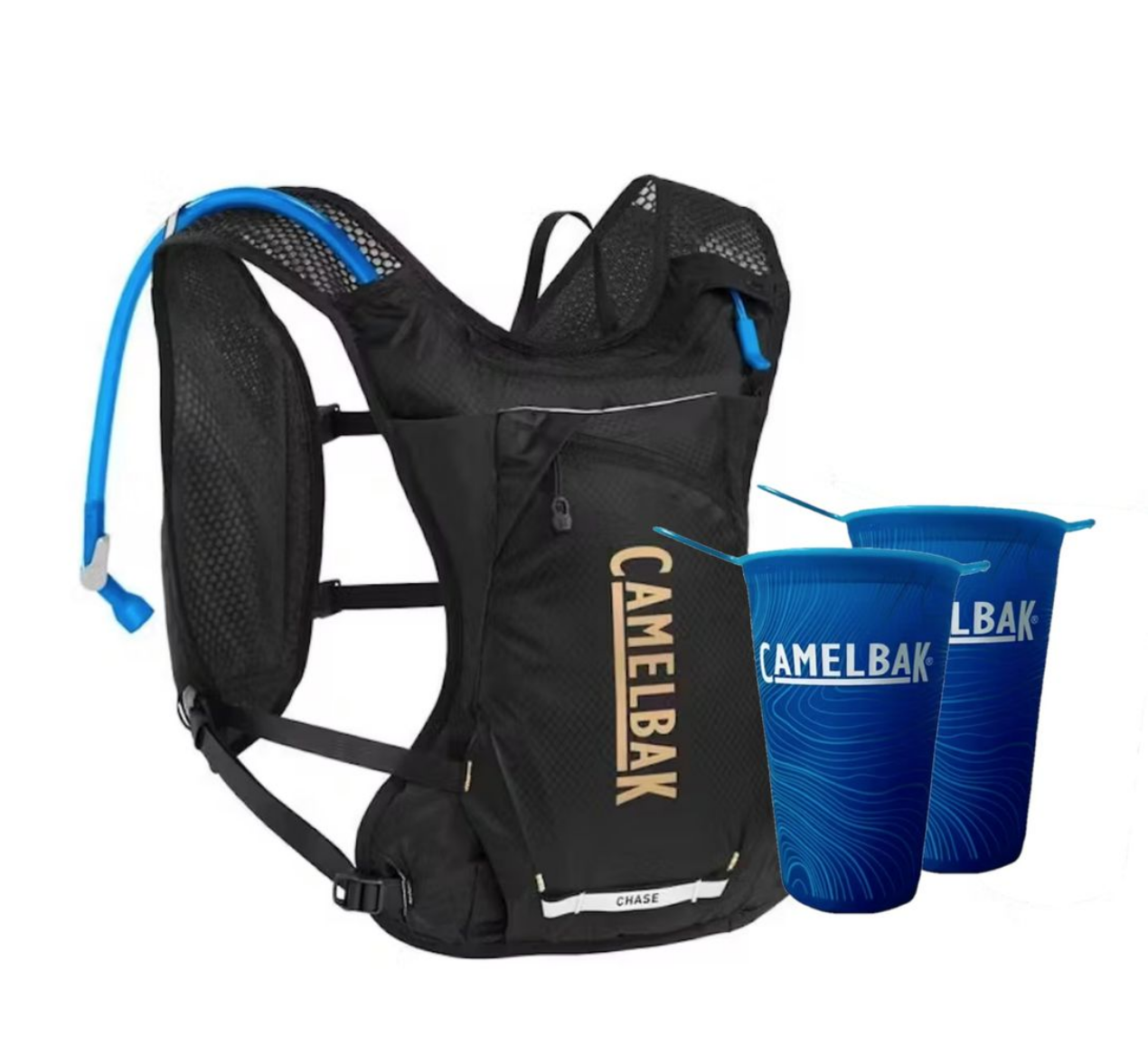 CamelBak 1.5L Reservoir Chase Race 4 Hydration Vest and 2 x 200ml Cups