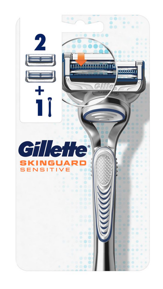 Gillette SkinGuard Handle + 2 Razor Blades