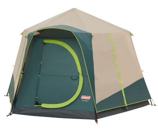 Coleman Polygon 6 Person Family Camping Dome Tent