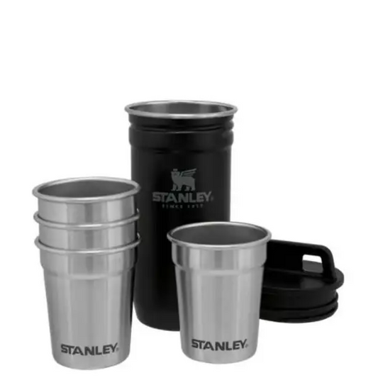 Stanley Adventure Nesting Shot Glass Set - 2oz / 59ml Each, Matte Black Pebble