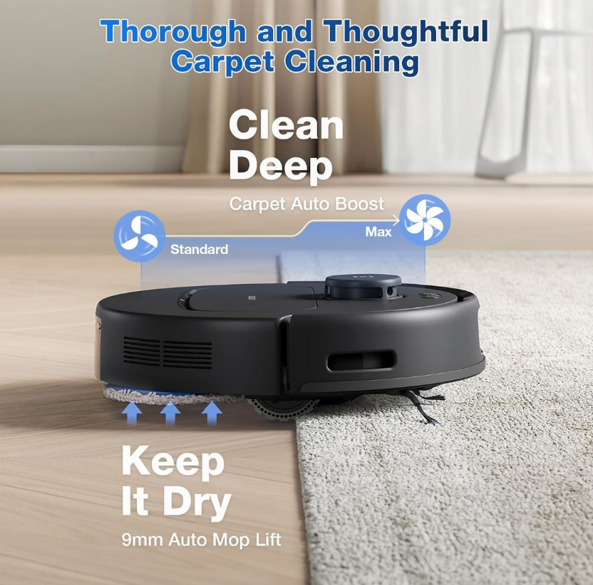 Ecovacs DEEBOT N30 PRO OMNI Robot Vacuum Cleaner - 10 000Pa, 320min Runtime