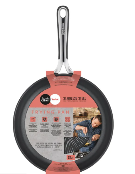 Jamie Oliver by Tefal Kitchen Essential Stainless Steel Frypan