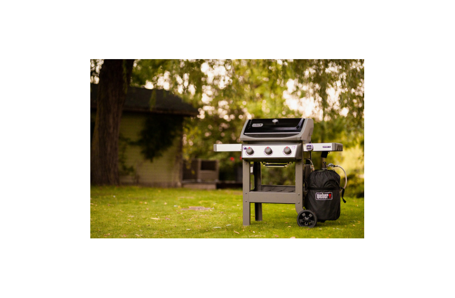 Weber 3 Burner Spirit II Gas Grill E310 with Accessories Bundle