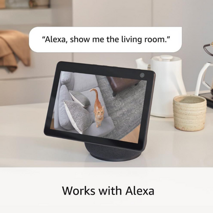 Ring Pan-Tilt Indoor Cam | 1080p HD Video | 360 Pan Coverage