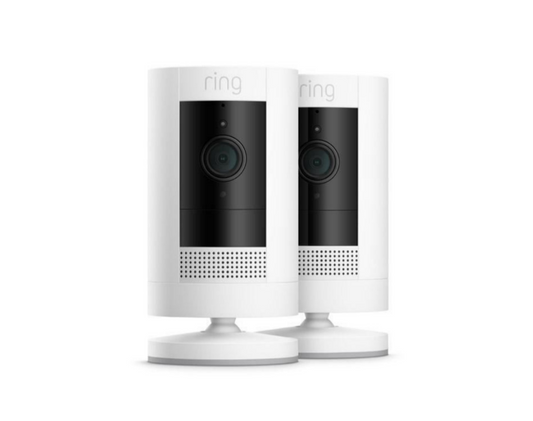 Ring Stick Up Cam Battery, 2-Pack | 1080HD, Two-Way Talk | White