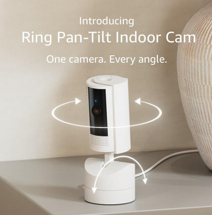 Ring Pan-Tilt Indoor Cam | 1080p HD Video | 360 Pan Coverage