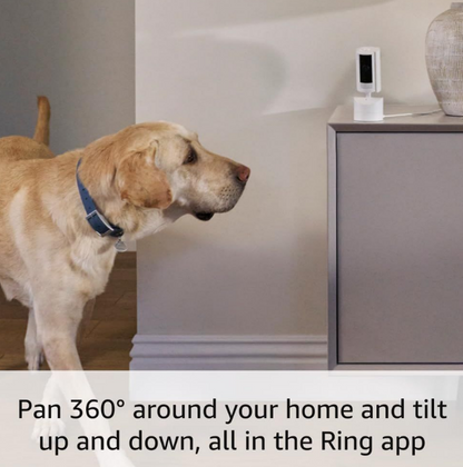 Ring Pan-Tilt Indoor Cam | 1080p HD Video | 360 Pan Coverage