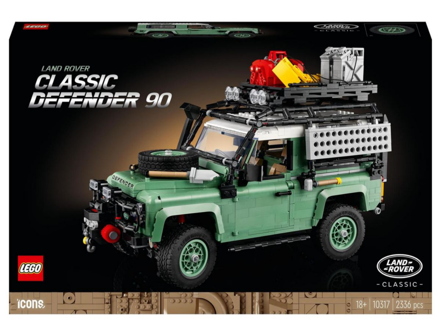 LEGO® ICONS Land Rover Classic Defender 90 10317 Building Toy Cars (2,336 Pieces)