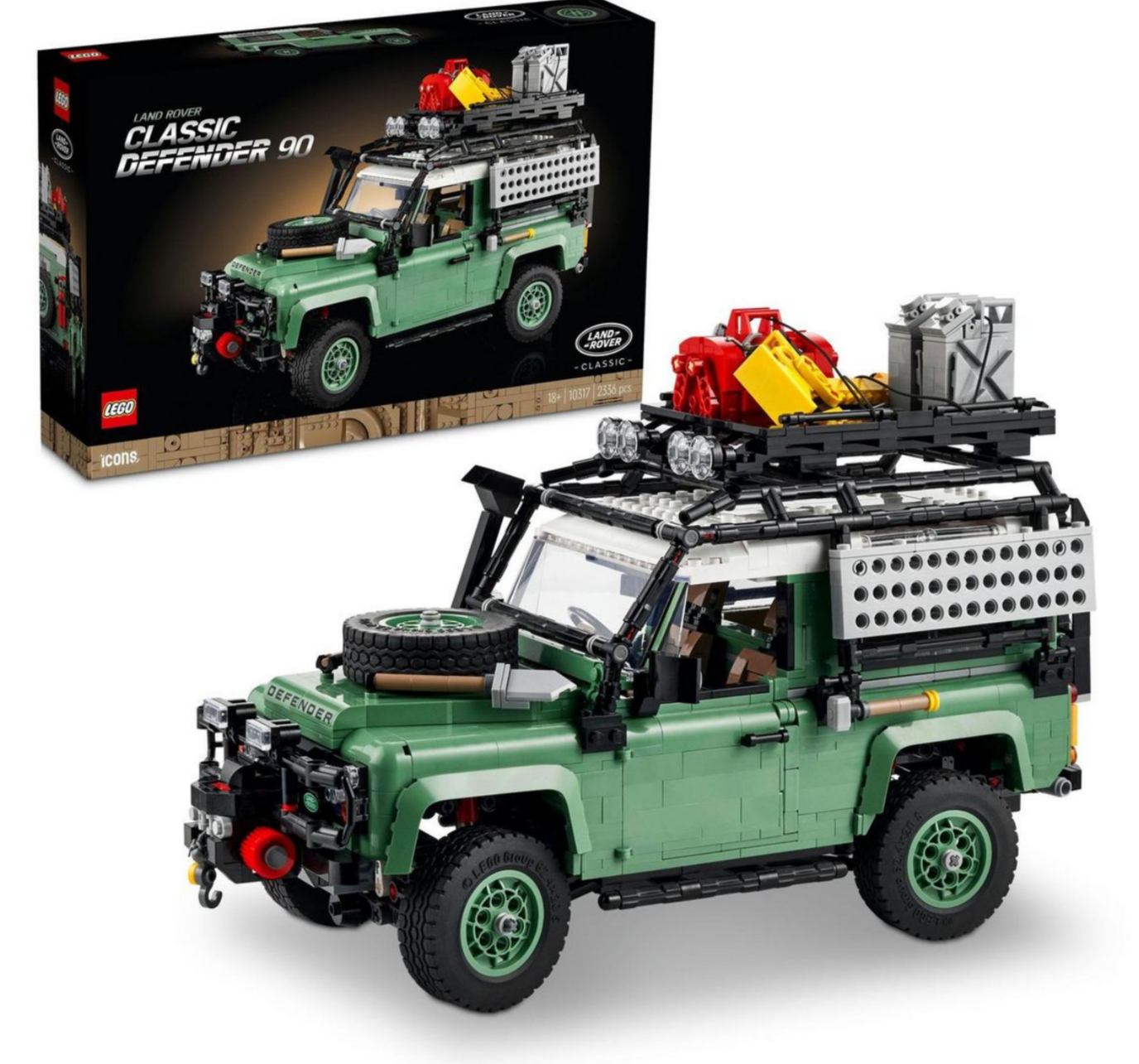 LEGO® ICONS Land Rover Classic Defender 90 10317 Building Toy Cars (2,336 Pieces)