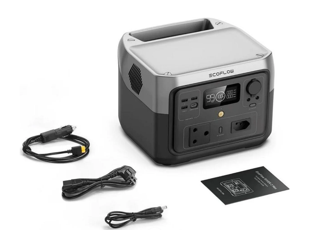 EcoFlow RIVER 2 Max 512Wh Portable Power Station - SA Plug Points