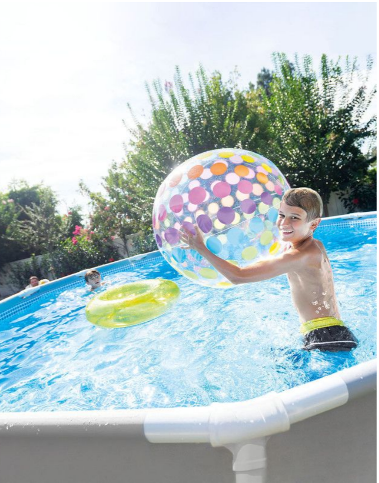 Intex®3.05m x 76cm Prism Frame Pool Metal-Frame With Pump
