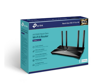 TP-Link Archer AX1500 Dual Band Gigabit Router - New WIFI 6 Technology