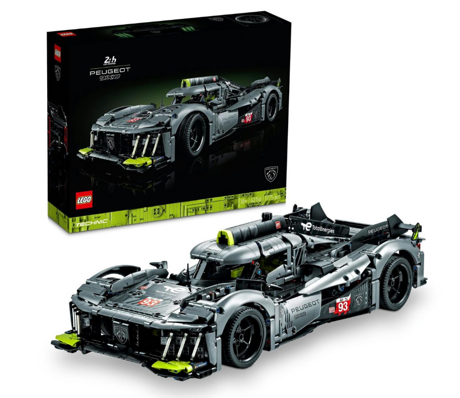 LEGO® Technic™ PEUGEOT 9X8 24H Le Mans Hybrid Hypercar 42156 Building Toy Cars (1,775 Pieces)