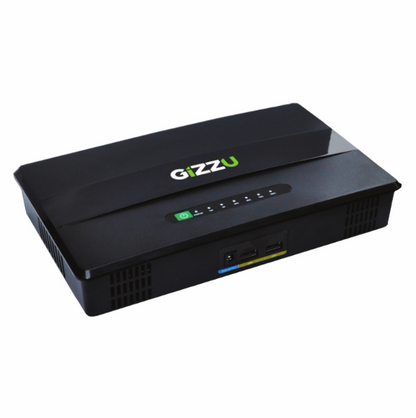 GIZZU 60W 69Wh 21600mAh Mini POE DC UPS LifePO4 – Black
