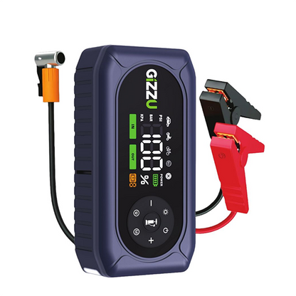 Gizzu 4-in-1 Jump Starter & Air Compressor