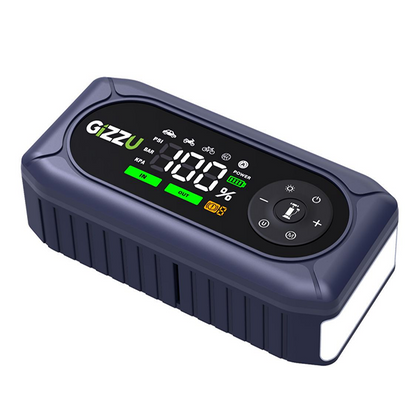 Gizzu 4-in-1 Jump Starter & Air Compressor