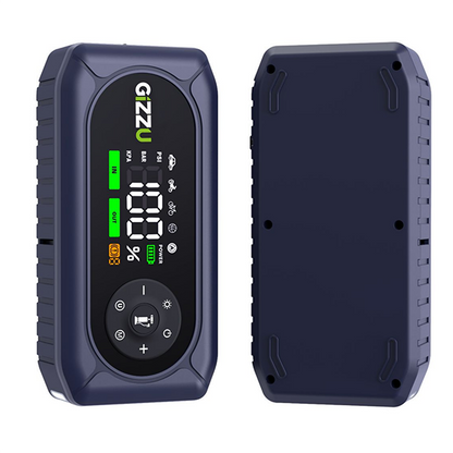 Gizzu 4-in-1 Jump Starter & Air Compressor