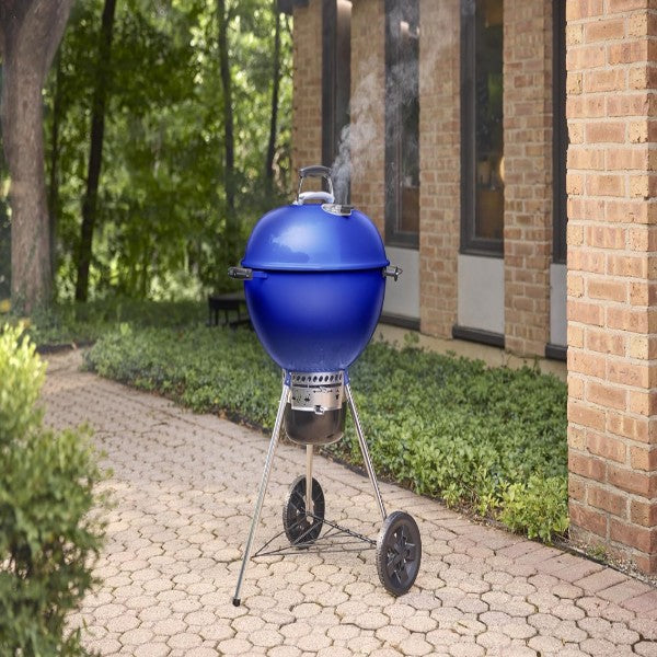 Weber Master Touch Charcoal Barbecue, 57 cm Diameter, Deep Ocean Blue