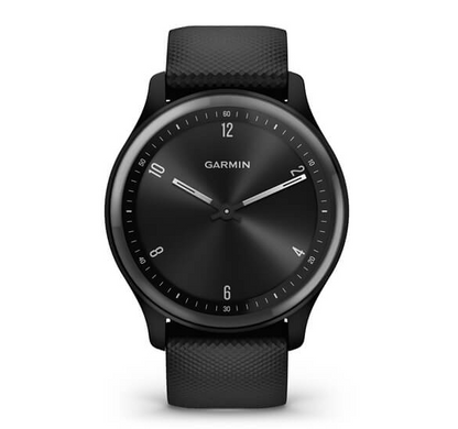 Garmin Vívomove® Sport GPS Smartwatch Black Case and Silicone Band with Slate Accents
