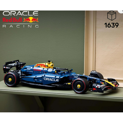 LEGO Technic Oracle Red Bull Racing RB20 F1 Car Model Kit - Collectible Formula 1 Building Set with 1:8 Scale V6 Engine, Gear Box, Steering & DRS - Gift Idea for Adult & Teenage Racing Fans - 42206