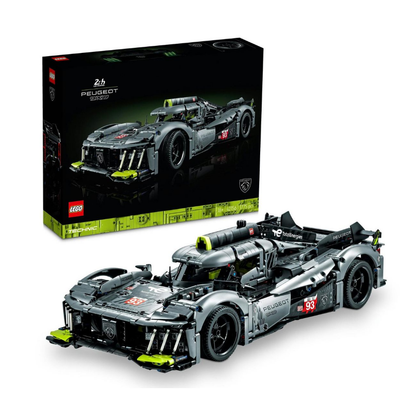 LEGO® Technic™ PEUGEOT 9X8 24H Le Mans Hybrid Hypercar 42156 Building Toy Cars (1,775 Pieces)