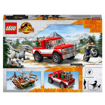 LEGO® Jurassic World Blue & Beta Velociraptor Capture 76946 Building Toy Cars (181 Pieces)