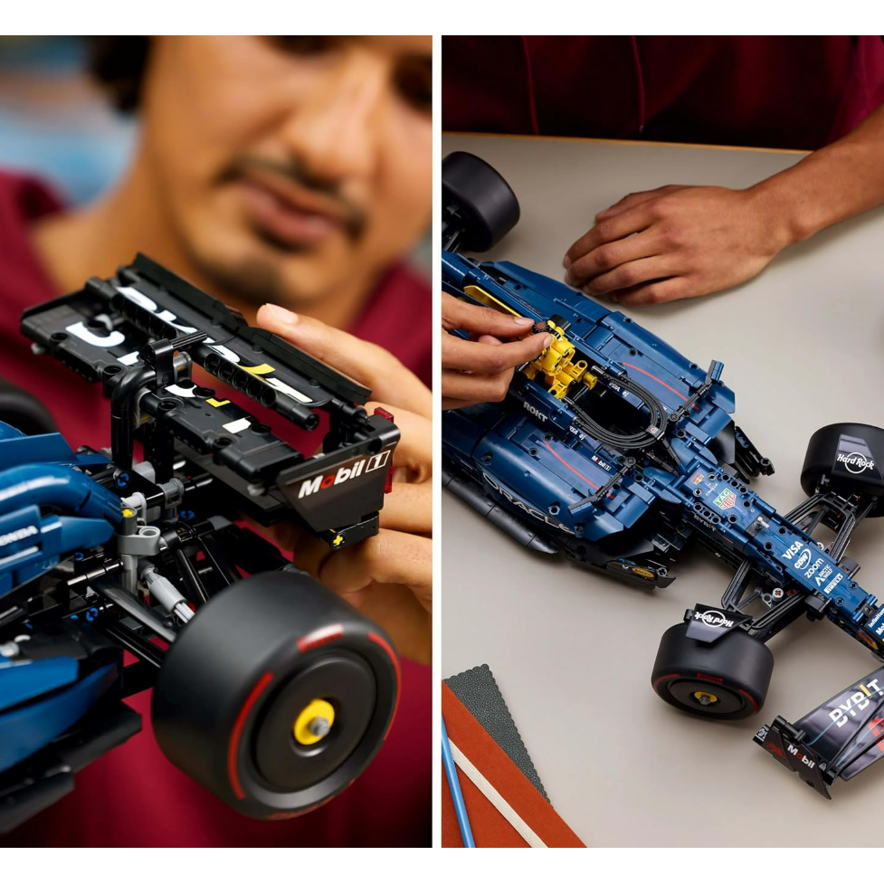 LEGO Technic Oracle Red Bull Racing RB20 F1 Car Model Kit - Collectible Formula 1 Building Set with 1:8 Scale V6 Engine, Gear Box, Steering & DRS - Gift Idea for Adult & Teenage Racing Fans - 42206