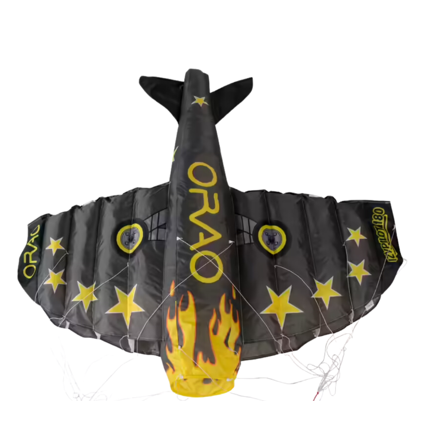Decathlon Orao 3D Plane 180 Kids' Stunt Kite - Adventure Colours