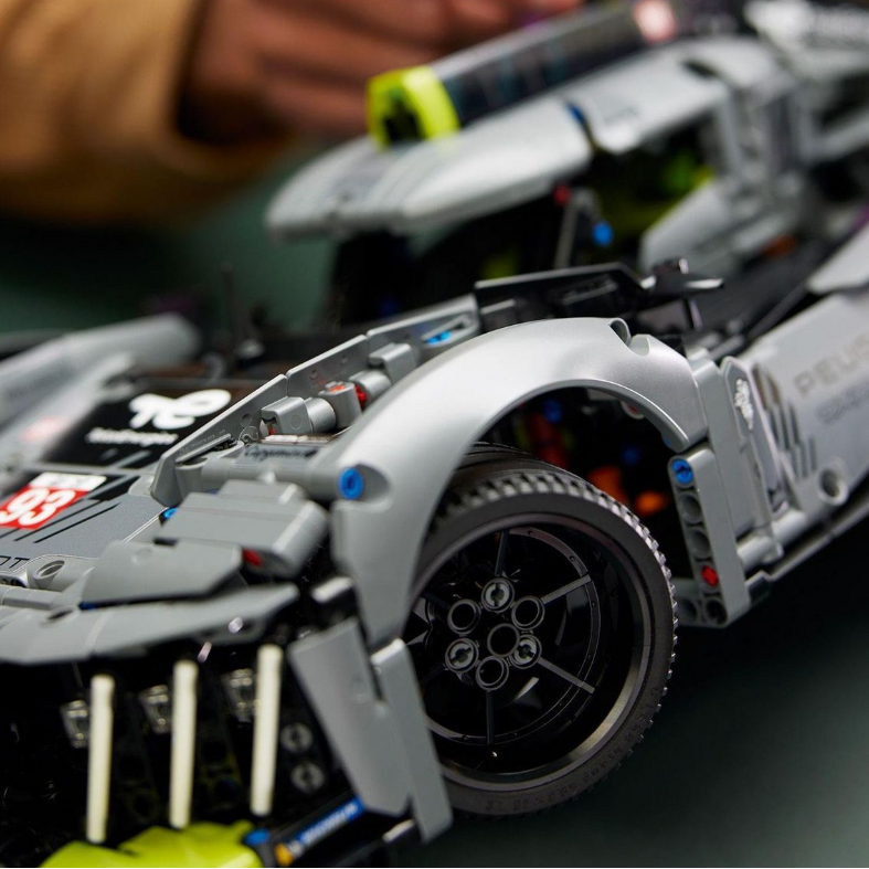 LEGO® Technic™ PEUGEOT 9X8 24H Le Mans Hybrid Hypercar 42156 Building Toy Cars (1,775 Pieces)