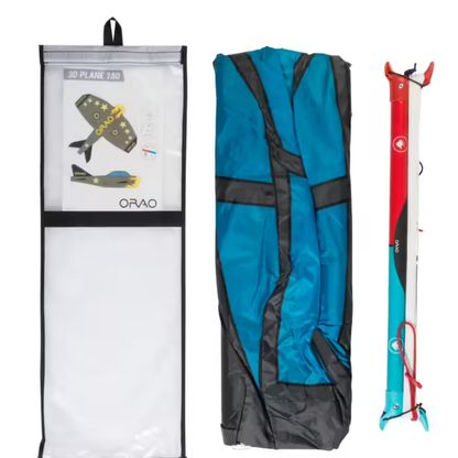 Decathlon Orao 3D Plane 180 Kids' Stunt Kite - Adventure Colours