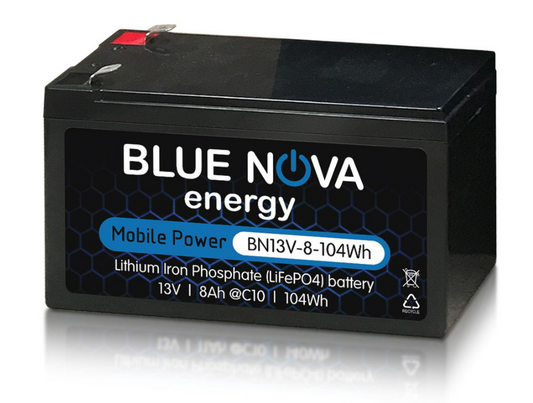 Bluenova Ultra-safe Lithium Iron Phosphate 8ah