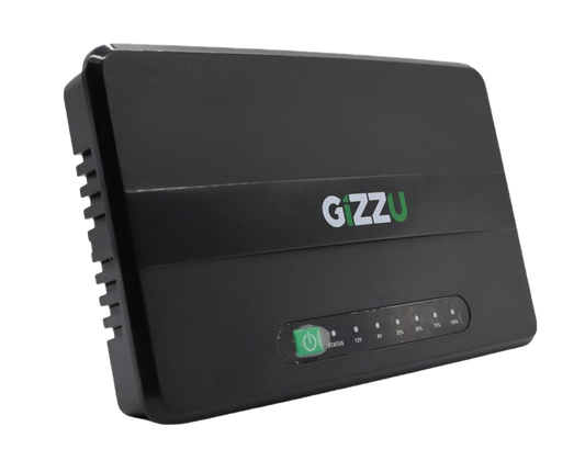 GIZZU 30W 32Wh 8800mAh Mini DC UPS Black